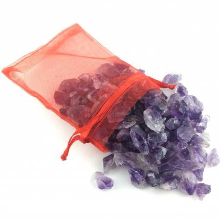 100 Grams Crystal Rough AMETHYST Crystal Healing Stone Minerals-3