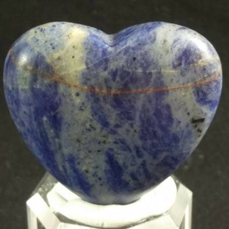CUORE in SODALITE BLU Brecciato Minerali Amore Regalo Chakra San Valentino Reiki-1