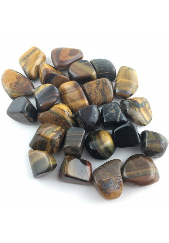 TIGER EYE Tumbled Stone MINERALS Crystal Healing Chakra Specimen Reiki A+-1