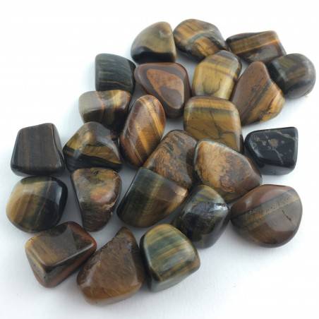 Ojo de Tigre Rodado Minerales Cristaloterapia Coleccionables A+-2