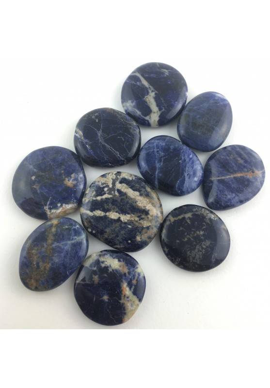 PALMSTONE in SODALITE Blu Burattata Pietra da Palmo Qualità Extra-1