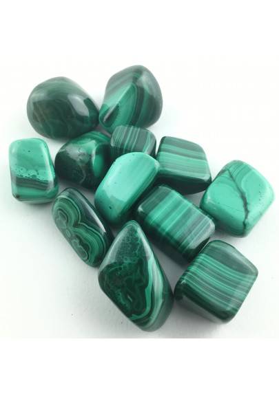 MINERALS * Tumbled MALACHITE Green Crystal Healing Specimen Meditation Chakra-1