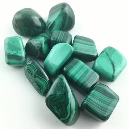 MINERALS * Tumbled MALACHITE Green Crystal Healing Specimen Meditation Chakra-1