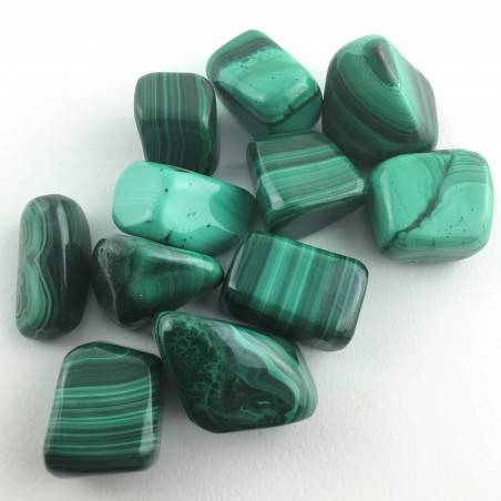 MINERALS * Tumbled MALACHITE Green Crystal Healing Specimen Meditation Chakra-2