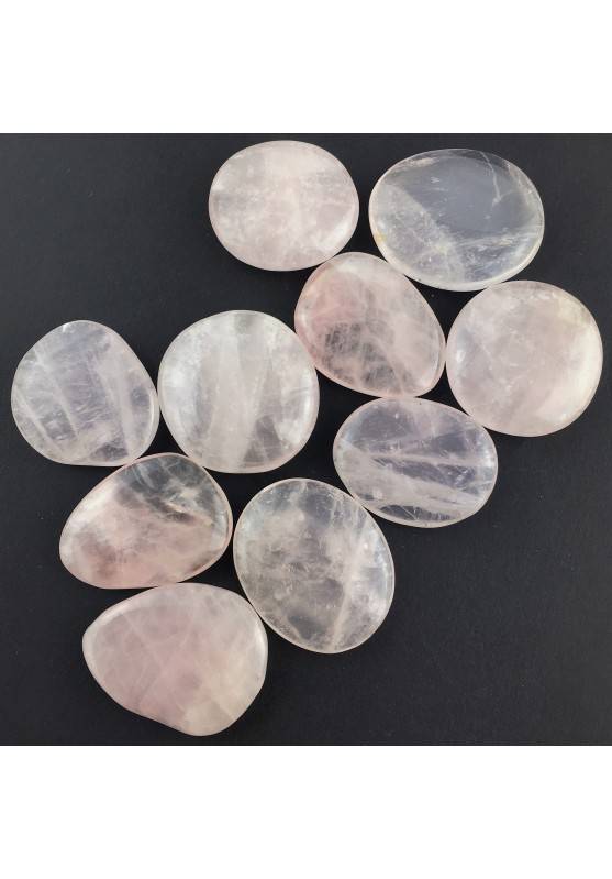 PALMSTONE en CUARZO ROSA Piedra de Mano Plato Cristaloterapia Coleccionables-2