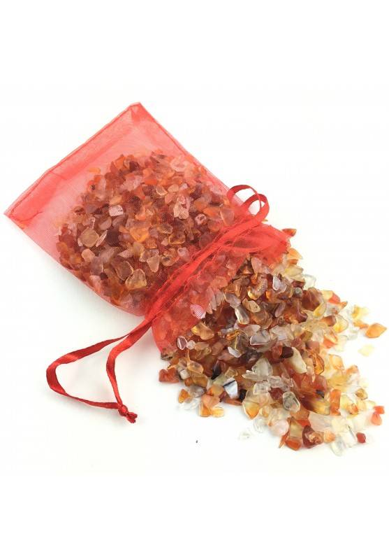 MINERALI * AGATA CORNIOLA Rossa Granuli Orgonite Cristalloterapia Sacchetto 50gr-1