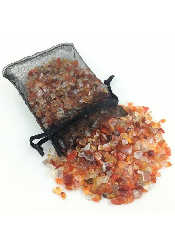 AGATA CORNIOLA Rossa Granuli Orgonite Minerali Cristalloterapia Sacchetto 100gr-1