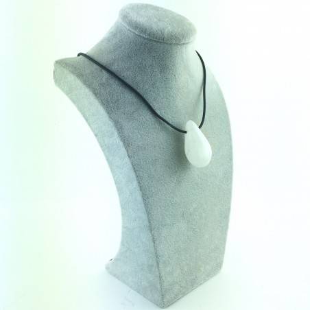 Ciondolo Goccia di Selenite Extra Collana Pietra degli Angeli Cristalloterapia-3