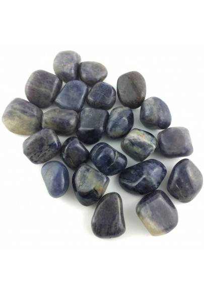 IOLITE Dégringolé Cordeerite Minéraux Dégringolé Cristal thérapie Objets de collection A+-1