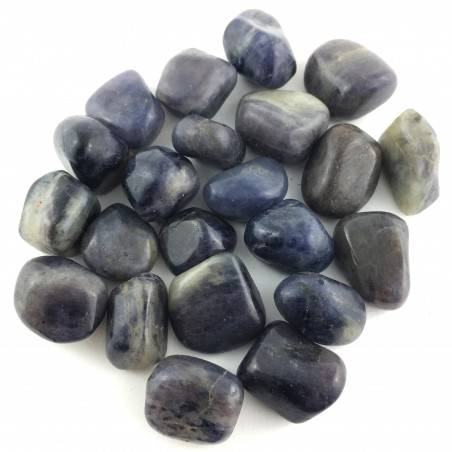 IOLITE Dégringolé Cordeerite Minéraux Dégringolé Cristal thérapie Objets de collection A+-3