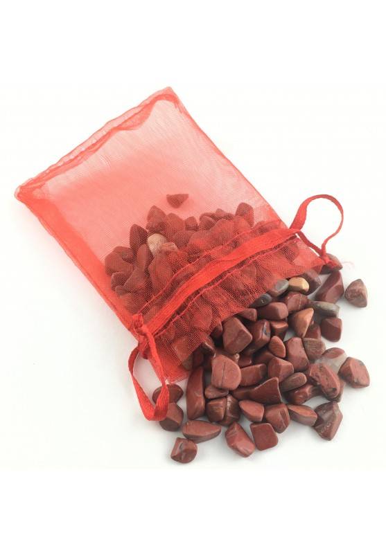 Minerali Sacchetto 50 grammi di Diaspro Rosso Cristalloterapia Collezionismo A+-1