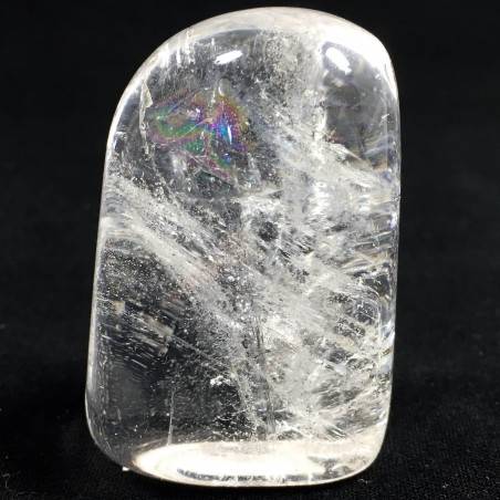 Hyaline Quartz Semi Tumbled Rock CRYSTAL Stone Palmstone Palm Stone-1
