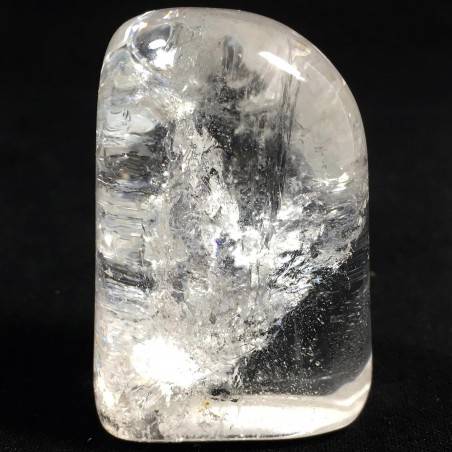 Hyaline Quartz Semi Tumbled Rock CRYSTAL Stone Palmstone Palm Stone-2