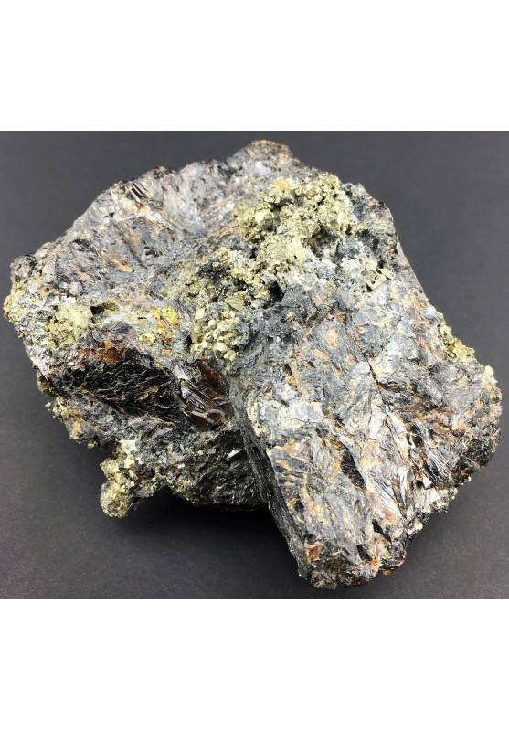 Stupenda BLENDA con PIRITE EMATITE CALCOPIRITE Grezza Minerali Cristalloterapia-1
