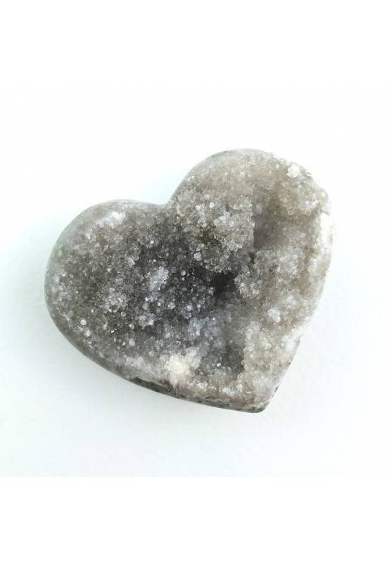 Cuore in AGATA con Cristalli di AMETISTA Qualità Extra Cristalloterapia Chakra-1