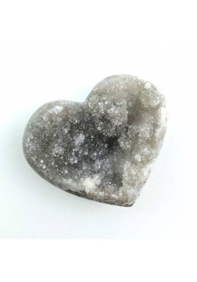 Mineral Heart in Crystallized AGATE With Amethyst Extra Quality Chakra Reiki Zen-1