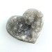 Mineral Heart in Crystallized AGATE With Amethyst Extra Quality Chakra Reiki Zen-1