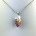 Colgante CUARZO CITRINO Baño de Plata Terapia de Cristales Chakra Reiki Zen A+-1