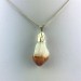 Colgante CUARZO CITRINO Baño de Plata Terapia de Cristales Chakra Reiki Zen A+-2