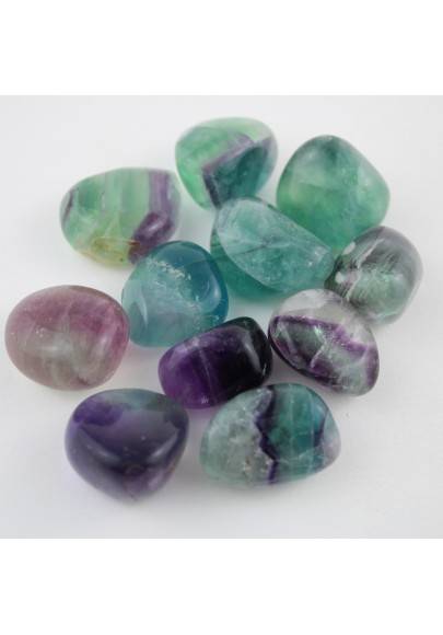 Rainbow Fluorite tumbled stone Crystal healing minerals gemstone chakra-1