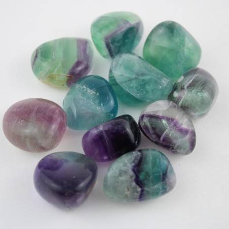 Rainbow Fluorite tumbled stone Crystal healing minerals gemstone chakra-1