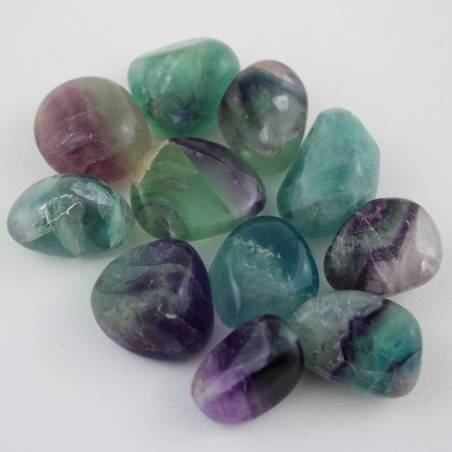 Rainbow Fluorite tumbled stone Crystal healing minerals gemstone chakra-2