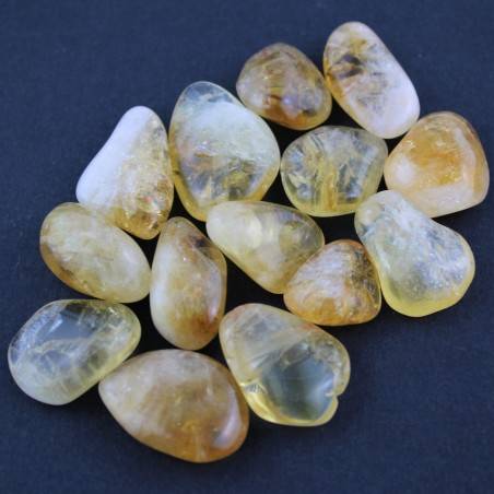 CITRINE Quartz Tumbled Crystal MINERALS Crystal Healing 3* Chakra Reiki A+-1
