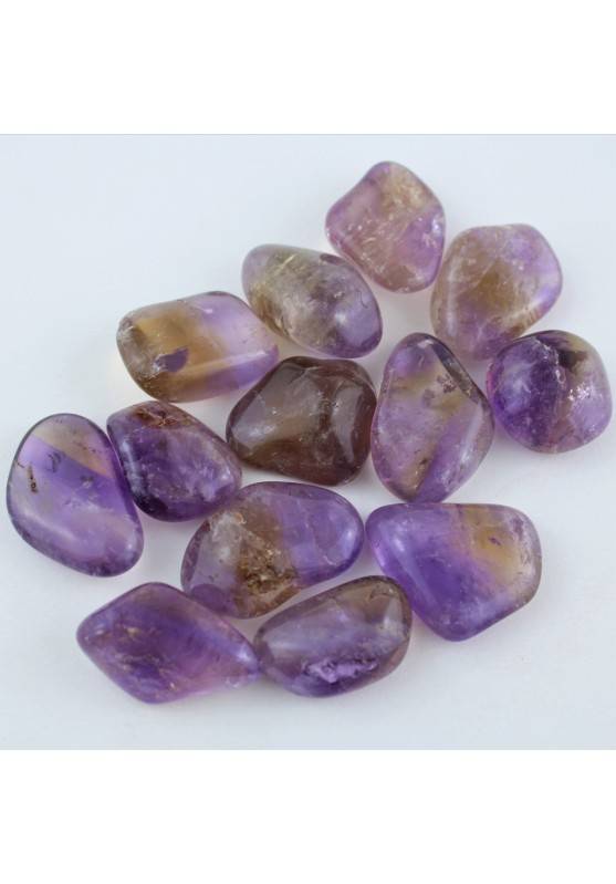 AMETRINE Crystal Tumblestone CITRINE Quartz + AMETHYST Tumbled Crystal Healing-1