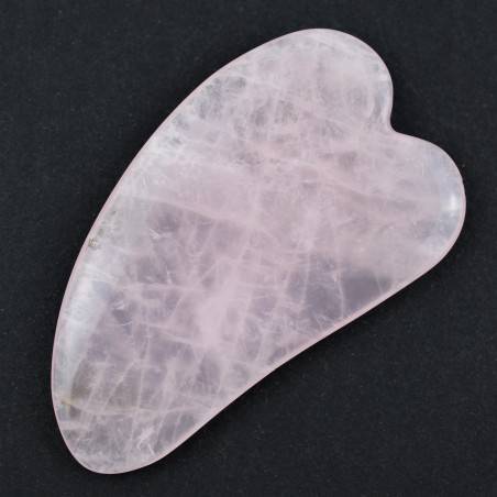 GUA SHA of Rose Quartz Massage Therapist Crystal Healing Stone of Love Chakra A+-3