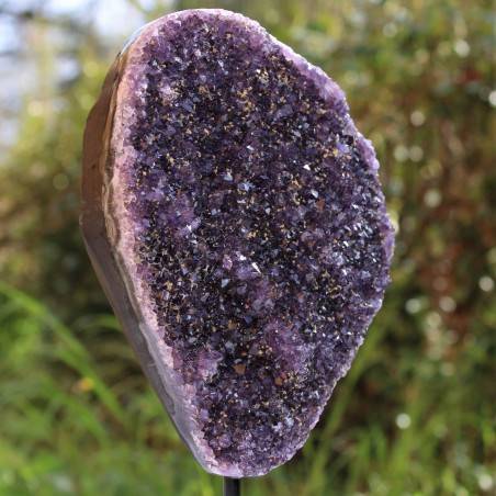 Minerales * Drusa Amatista Geoda con stand Natural Extra Calidad Chakra Zen A+-3