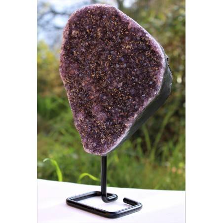 Minerales * Drusa Amatista Geoda con stand Natural Extra Calidad Chakra Zen A+-6