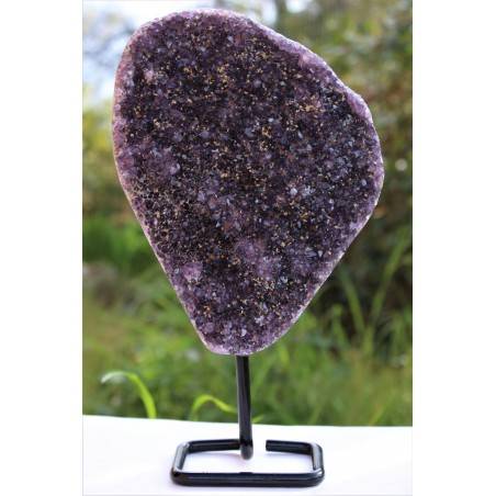 Minerales * Drusa Amatista Geoda con stand Natural Extra Calidad Chakra Zen A+-7