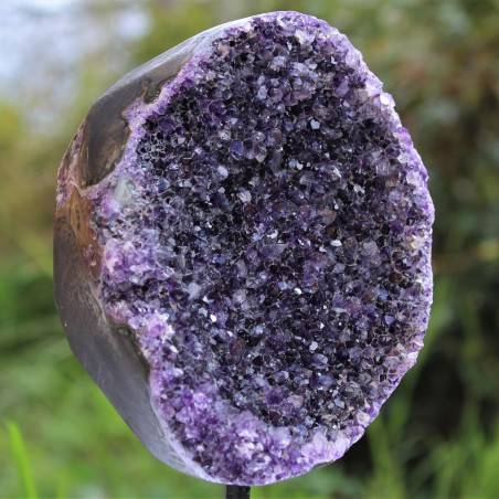Drusa AMETHYST with Stand Quartz Natural Extra Quality Chakra Reiki Zen 1360g A+-2
