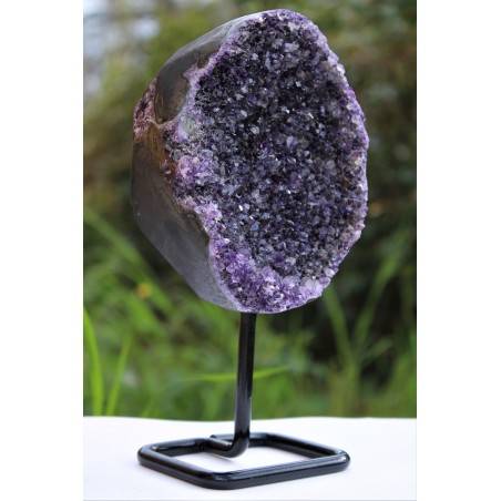 Drusa AMETHYST with Stand Quartz Natural Extra Quality Chakra Reiki Zen 1360g A+-4
