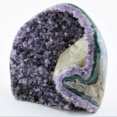 Big Uruguay AMETHYST DRUZY with CALCITE Rare Piece Quality-1