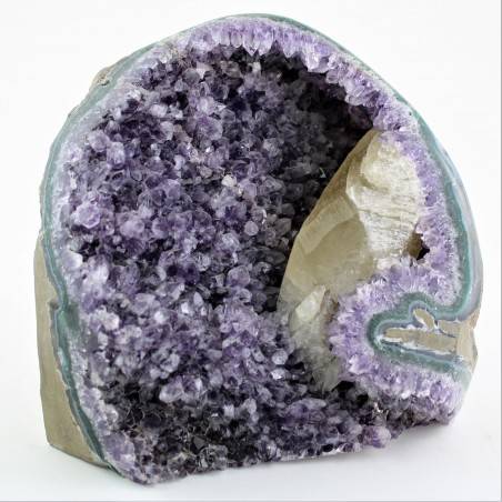 Big Uruguay AMETHYST DRUZY with CALCITE Rare Piece Quality-2