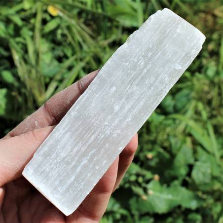 Minerali Bacchetta SELENITE Grezza Pietra degli Angeli Cristalloterapia-3