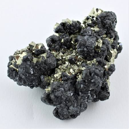 MINERALE PIRITE con Marcasite Cristalloterapia Collezionismo 156g Arredamento-2