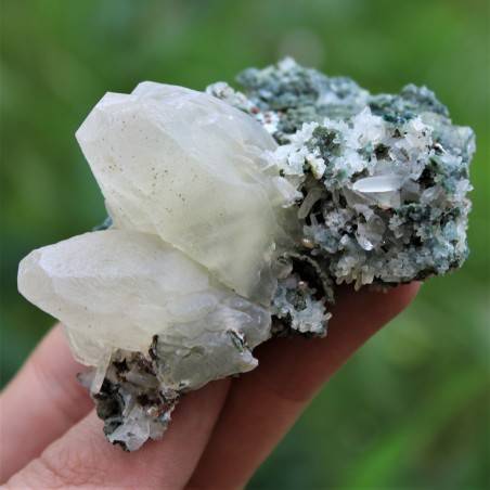 Minéraux Fleur de Améthyste Avec Calcite jaune haute Qualité Objets de collection-1