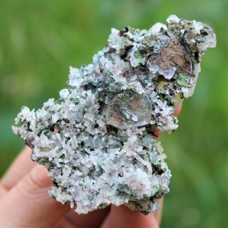 Minéraux Fleur de Améthyste Avec Calcite jaune haute Qualité Objets de collection-4