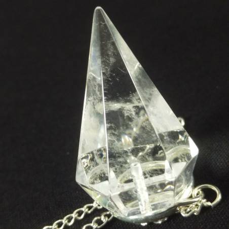 Pendule professionnel dans Quartz Hyalin Cristal de roche pendule Radiesthésie-1