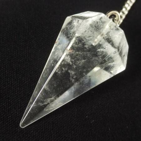 Pendule professionnel dans Quartz Hyalin Cristal de roche pendule Radiesthésie-2