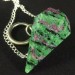 Professional Pendulum in Rubyzoisite RUBY Zoisite Divination Crystal Healing-1
