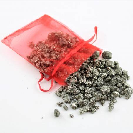 Minerali * PIRITE Grezza sacchetto 100g Collezionismo Cristalloterapia Chakra Zen-1