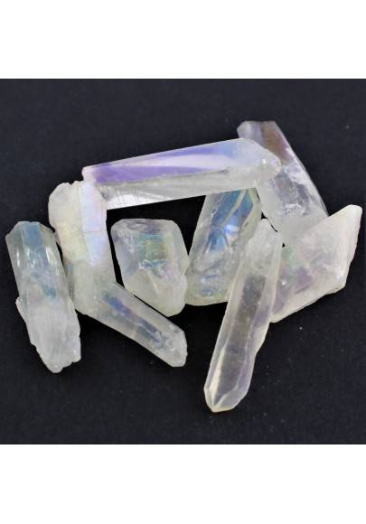 Punte naturali AQUA AURA Ghiaccio Riflessi Arcobaleno Minerali Cristalloterapia-1