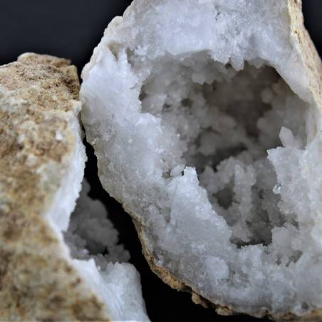 Minerali * Drusa Grezza Quarzo Geode Arredamento Collezionismo Cristalloterapia-4