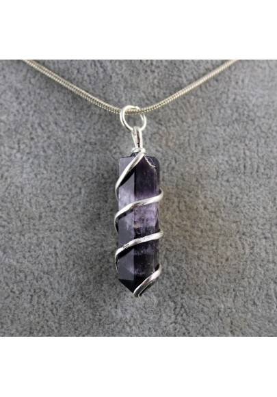 Pendentifs Améthyste chamanique Avec Spirale Cristal thérapie Chakra Reiki Zen A+-1