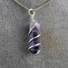Pendentifs Améthyste chamanique Avec Spirale Cristal thérapie Chakra Reiki Zen A+-2