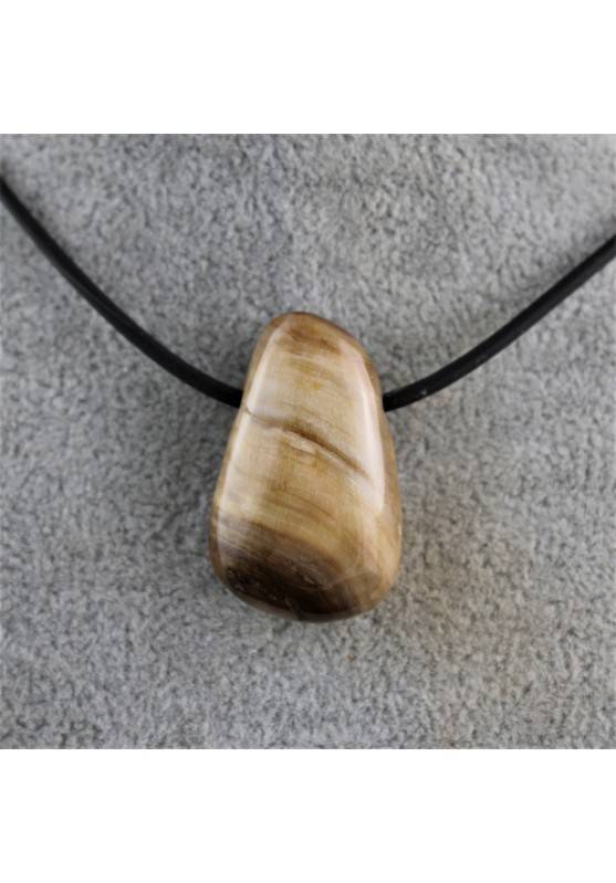 MINERALS * Pendant FOSSIL WOOD Tumbled Zodiac Sagittarius Scorpio Capricorn-1