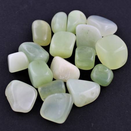Giada Burattata Cristalloterapia Minerali A+[ Tumbled Jade Crystal Therapy Stone-1